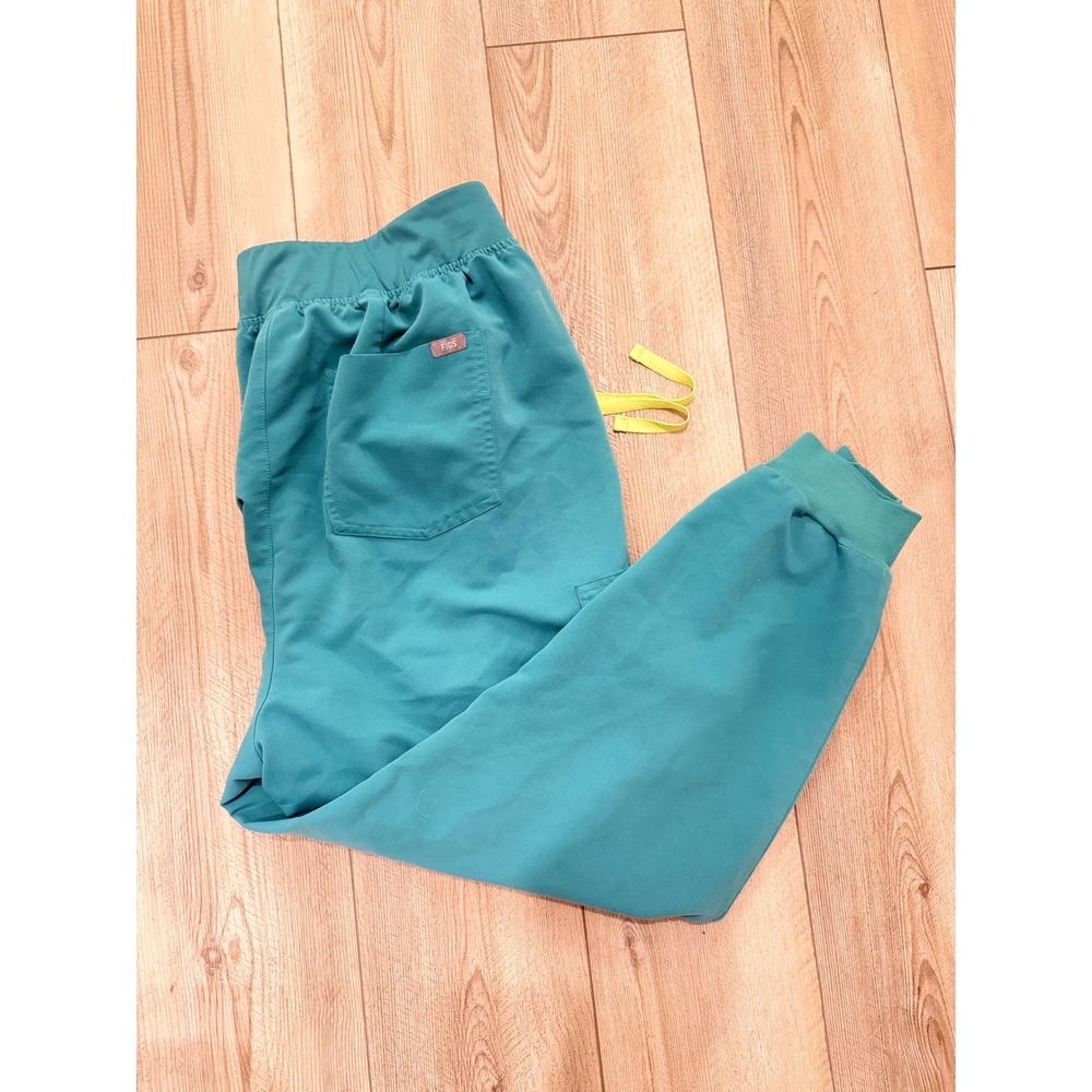 FIGS Zamora Jogger Scrub Pants Teal Blue Neon Drawstring 3XL 1SW200002 Mens‎